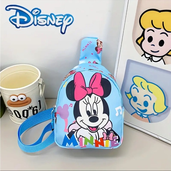 ‼️$7‼️ Disney Cartoon Minnie Mickey Chest Bag, Anime Small Crossbody Bag - Picture 2 of 8
